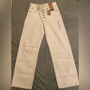 Levi's Cream Denim Jeans